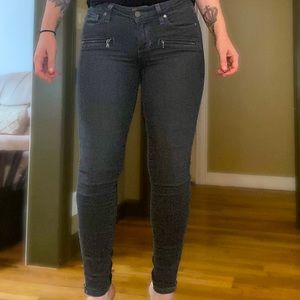 Paige Jane Zip Moto Jeans